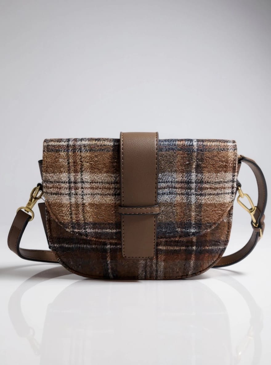 bolso bandolera de cuadros