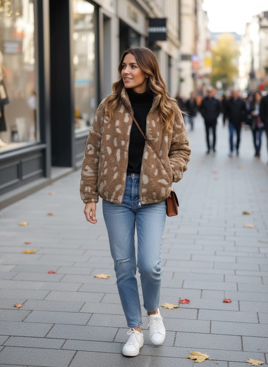 Chaqueta Borreguito color camel